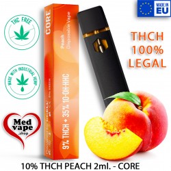 9% THCH VAPE + 35% 10-OH PEACH 2ml (0%THC) CORE WEED MEDVAPE THC
